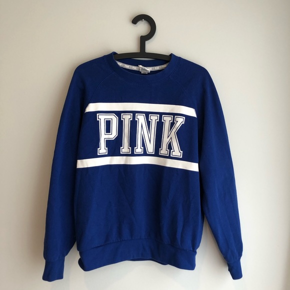royal blue pink sweater